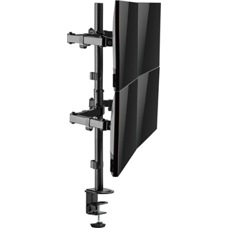 Equip Monitor Asztali konzol - 650159 (13"-27", 4 monitor, dönthető, forgatható, állítható magasság, Max.:4x9kg, fekete)