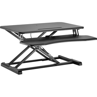 Equip Monitor/Periféria Asztali állvány - 650840 (Ergonomikus, állítható magasság: 10-50 cm, Max.: 15kg, acél, fekete)