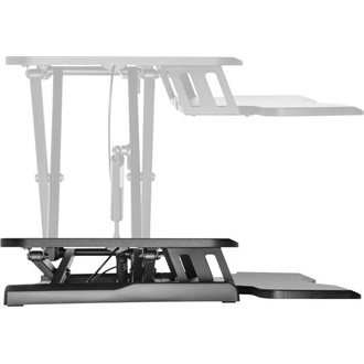 Equip Monitor/Periféria Asztali állvány - 650840 (Ergonomikus, állítható magasság: 10-50 cm, Max.: 15kg, acél, fekete)
