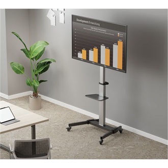 Equip Rotate TV Cart 37"-86" TV gurulós tartó állvány ezüst-fekete