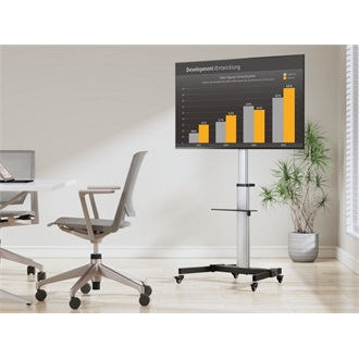 Equip Rotate TV Cart 37"-86" TV gurulós tartó állvány ezüst-fekete