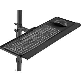 Equip Single Monitor Mobile Workstation 17"-32" monitor számítógép gurulós tartó állvány fekete