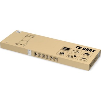 Equip TV állvány - 650608 (37"-80" álló, gurulós, Max.:80kg, fekete)