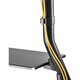 Equip TV állvány - 650608 (37"-80" álló, gurulós, Max.:80kg, fekete)