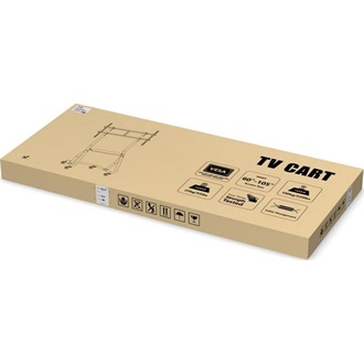 Equip 60"-105" TV gurulós tartó állvány fekete