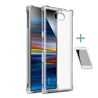 Ericsson XPERIA X10 IMAK szilikon telefonvédő ütésállóság, légpárnás sarok + képernyővédő fólia, ÁTLÁTSZÓ