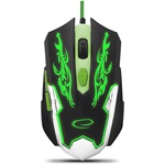 Esperanza MX405 CYBORG USB gamer egér fekete/zöld