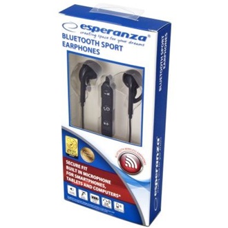 Esperanza Sport fülhallgató headset fekete