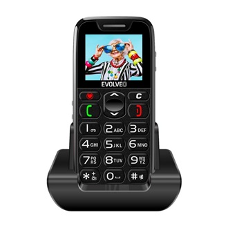 Evolveo EP-501 EasyPhone EVOLVEO EP-501 EasyPhone mobiltelefon FEKETE