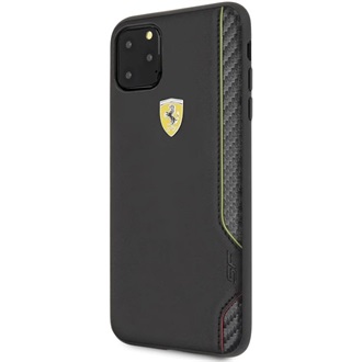 FERRARI On Track iPhone 11 Pro Max fekete puha PU gumitok