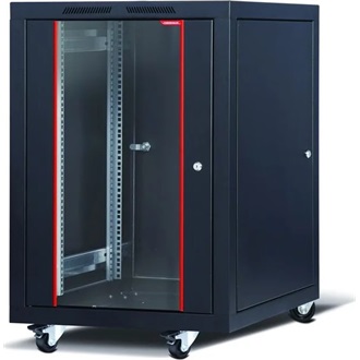 FORMRACK 20U Cosmoline 600x800 19" szabadon álló rack szekrény - RAL9005 fekete