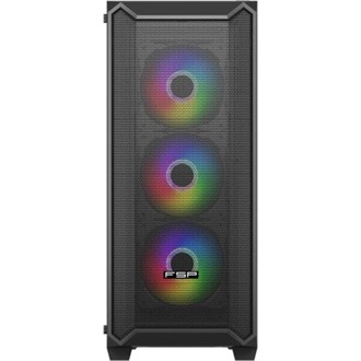 FSP CMT591A táp nélküli ablakos Mid Tower számítógépház fekete