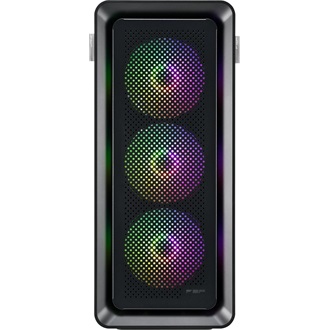 FSP CUT593P táp nélküli ablakos Mid Tower számítógépház fekete + cable management