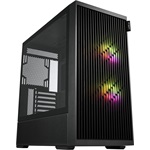 FSP M330 ARGB táp nélküli ablakos Mid Tower számítógépház fekete