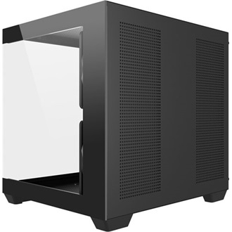 FSP S140-BA ARGB táp nélküli ablakos MT Mini Tower számítógépház fekete