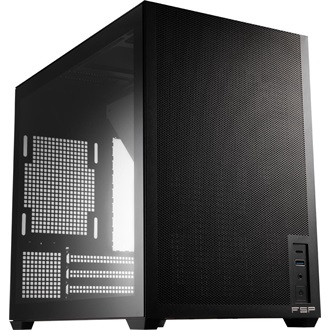 FSP S210 táp nélküli MT Mini Tower számítógépház fekete