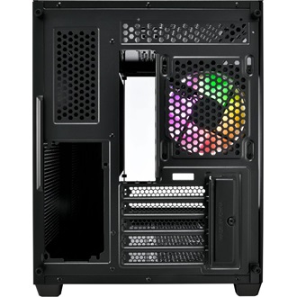 FSP S380 ARGB táp nélküli ablakos MT Mini Tower számítógépház fekete