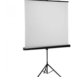 FUNSCREEN 111" (1:1) manuális hordozható vetítővászon (Tripod, Méret: 200x200 cm, Látható méret: 196x196 cm)