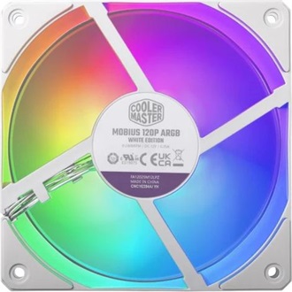 Cooler Master Mobius 120P ARGB White rendszerhűtő ventilátor fehér