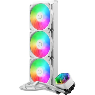 Cooler Master MasterLiquid 360 Core II White Edition processzor vízhűtő fehér