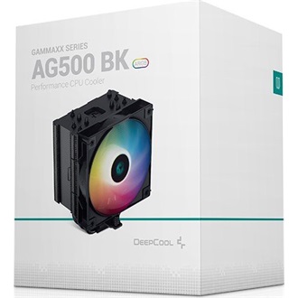 DeepCool AG500 BK ARGB processzor hűtő fekete