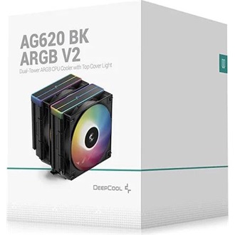 DeepCool AG620 ARGB V2 processzor hűtő fekete