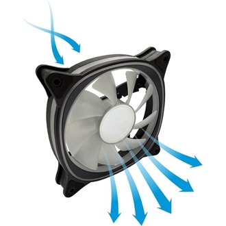 Fan LC Power LC-CF-120-ARGB-KIT-R-B - fekete