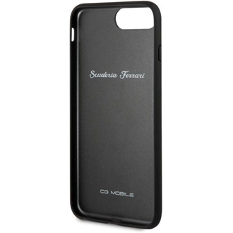 Ferrari Heritage iPhone XR tüzdelt valódi bőr kemény fekete tok