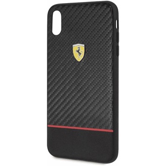 Ferrari On-Ttrack racing iPhone XS MAX karbon és puha gumi tok