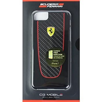 Ferrari SF Pit Stop iPhone 7 valódi karbon fekete tok