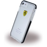 Ferrari iPhone 7 átlátszó fényes fekete tok