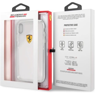 Ferrari iPhone XR kemény átlátszó tok