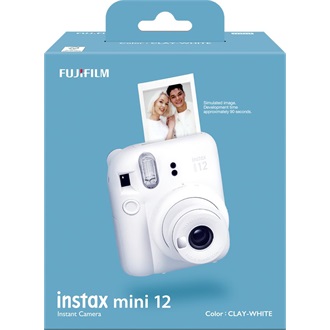 Fujifilm Instax mini 12 fényképezőgép fehér (Clay White)