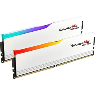 G-SKILL Ripjaws M5 Neo RGB 32GB 6000MT/s DDR5 memória CL36 Kit of 2 fehér RGB