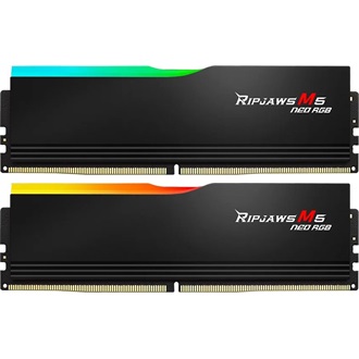 G-SKILL Ripjaws M5 Neo RGB 32GB 6400MT/s DDR5 memória CL32 Kit of 2 fekete