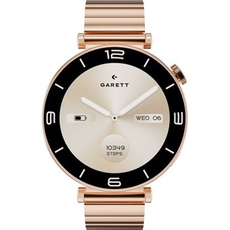 GARETT Női Okosóra - Rose Gold Tömör acél