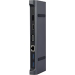 Gembird A-CM-COMBO9-01 multi-port 9-port USB-C adapter szürke