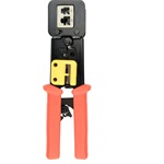 Gembird univerzális moduláris krimpelő- és vágószerszám, RJ45 / RJ12 / RJ11 fogó fekete-piros