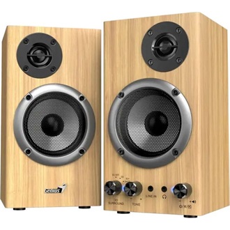 Genius SP-HF520BT 2.0 hangszóró világos fa