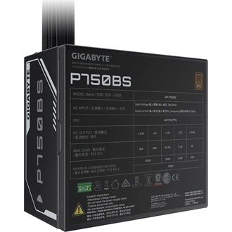 Gigabyte P750BS ATX desktop tápegység 750W 80+ Bronze BOX