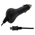 GIGAPACK Autós töltő 5W + fix microUSB kábel FEKETE