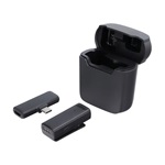 GIGAPACK Bluetooth mikrofon Type-C, aktív zajszűrő + töltőtok, FEKETE