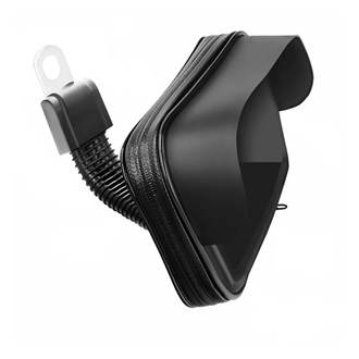 GIGAPACK Kerékpáros és motoros telefontartó tükörre, 4.8" - 5.5", FEKETE