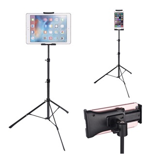 GIGAPACK Tripod állvány univerzális, 4-12", FEKETE