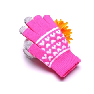 GIGAPACK érintő kesztyű univerzális, szív, RÓZSASZÍN