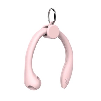 GIGAPACK szilikon tartó fülkampó, Apple AirPods/Airpods 2/Airpods Pro/Freebuds 3 kompatibilis, RÓZSASZÍN