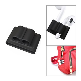 GIGAPACK szilikon tartó óraszíjra, Apple AirPods, FEKETE
