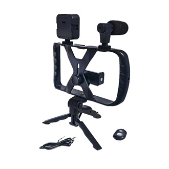GIGAPACK tripod állvány univerzális, dupla markolat, FEKETE