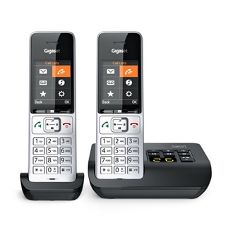 GIGASET COMFORT 500A DUO telefon készülék (vezeték nélküli, 1 bázis, 2 kézibeszélő, DECT) EZÜST