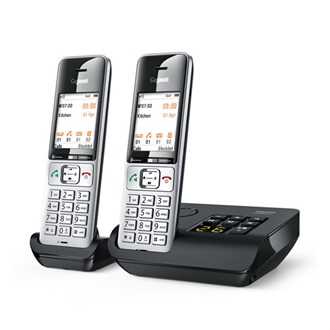 GIGASET COMFORT 500A DUO telefon készülék (vezeték nélküli, 1 bázis, 2 kézibeszélő, DECT) EZÜST